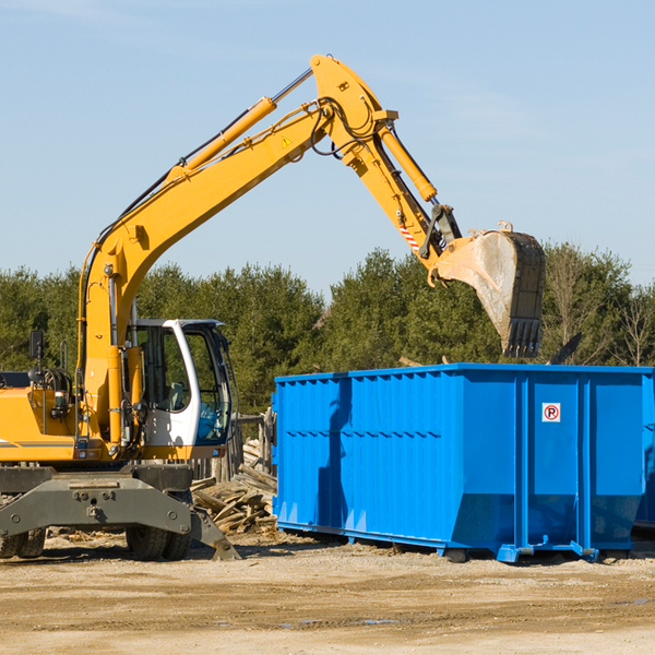 are there any additional fees associated with a residential dumpster rental in Voca Texas